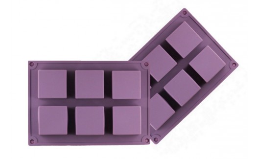 Silicone Square Soap Mold 6 cavity